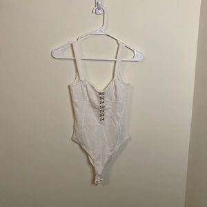 Forever 21 bodysuit white